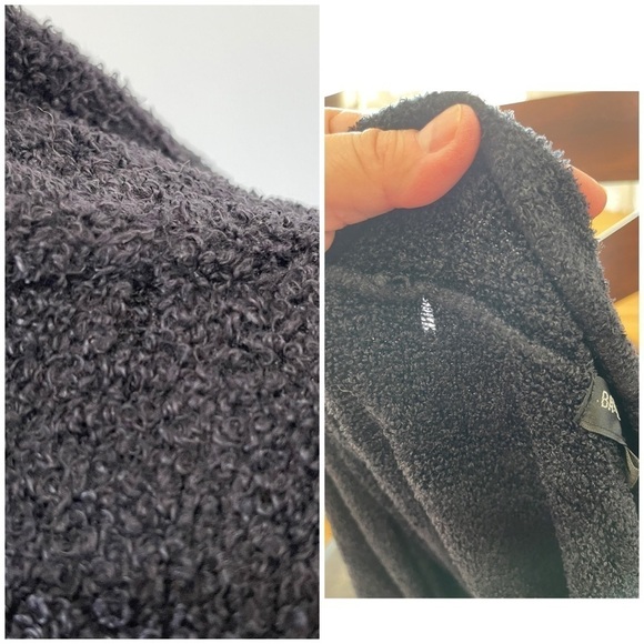 Barefoot Dreams Bamboo Chic Lite S/M open front cardigan in black - Picture 8 of 12